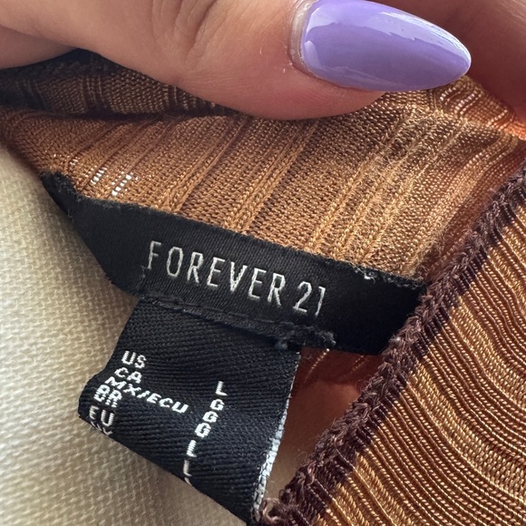 Forever 21 Brown Long Sleeve Top - Picture 3 of 3